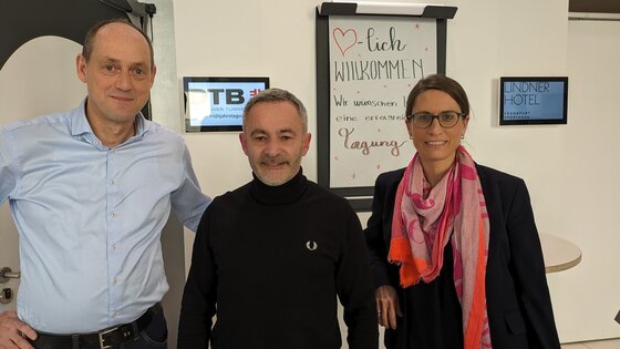 Prof. Dr. Martin Nolte, Dr. Alfons Hölzl und Dr. Caroline Bechtel (v.l.) | Foto: DTB